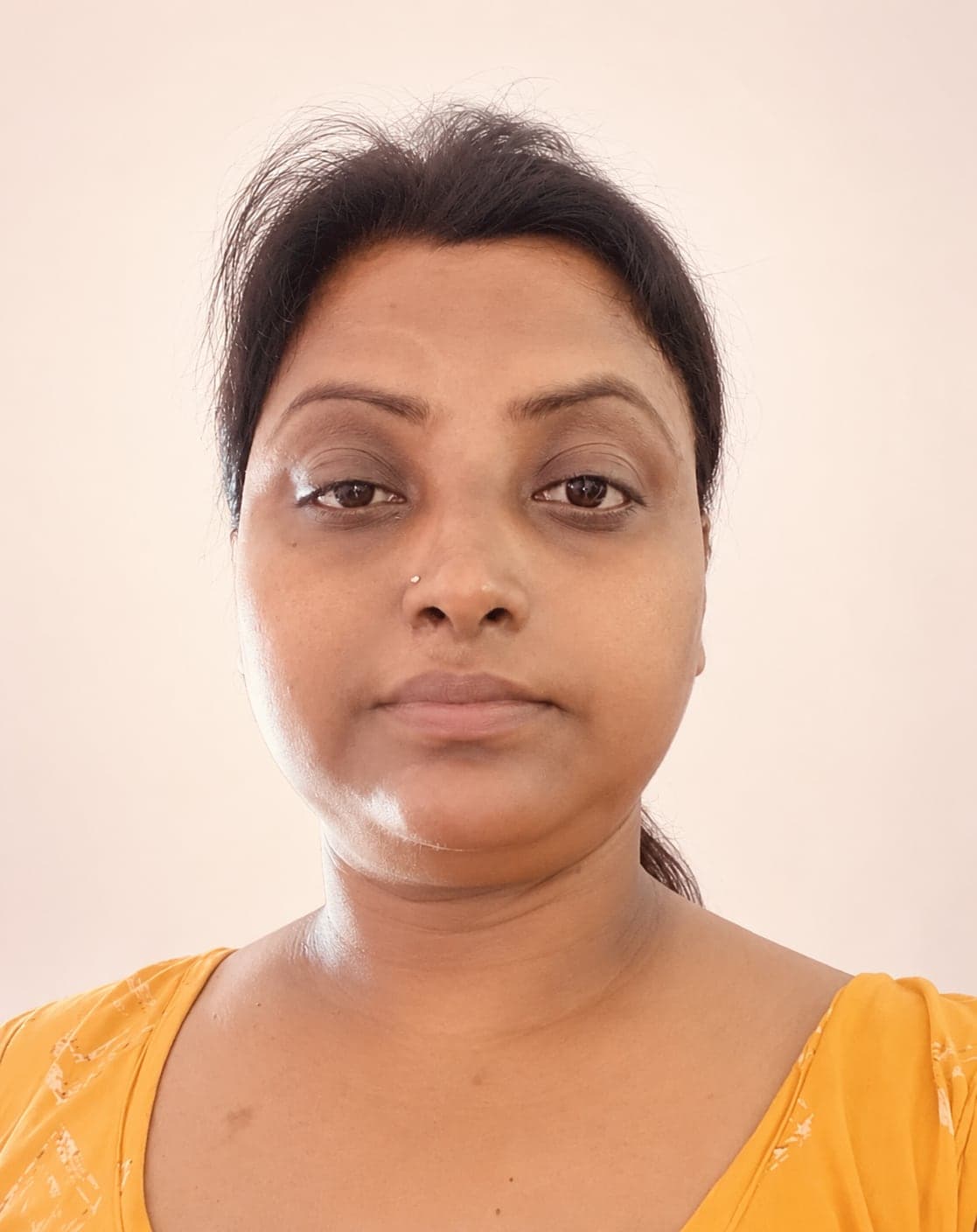 After Face Yoga result — Student before and after regular Face Yoga practice, front-facing portraits